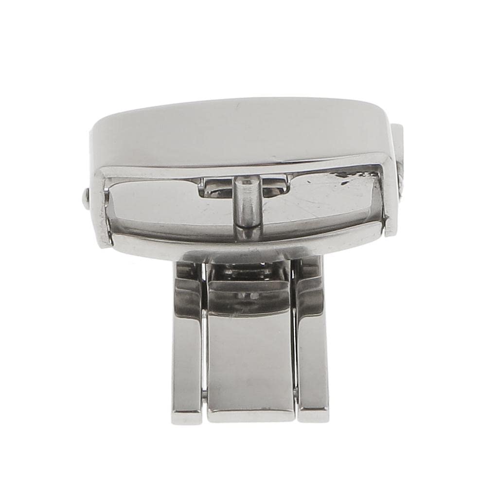 2種 ステンレス製 バタフライク ラスプ ベルトストラップ クラスプ 4サイズ, ＃2, 18ミリメートル