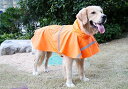 犬用レインコート ポンチョ 着脱簡単 小型犬〜大型犬用 フード付き 折りたためる 防雪 防水 防風 カッパ 梅雨対策 反射テープ付き 夜道でも安全 3色 (Mイ...