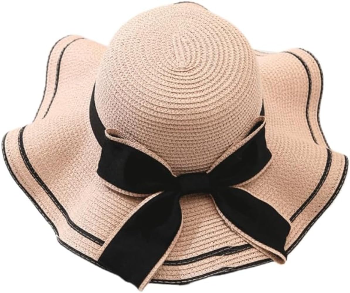[] 麦わら帽子 レディース ストローハット カット 折りたたみ ハット 麦わら 帽子 キャペリン 春 春夏 ..