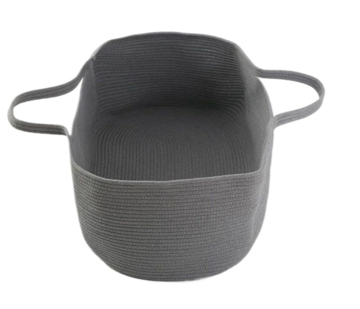 ベビーベッド クーハン 新生児 ゆりかご ベビーバスケット ベビーかご ロープ編み 綿 シンプル 折りた..