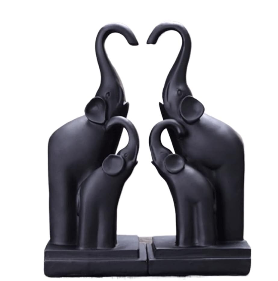 本立て ブックエンド ホルダースタンド ブックストッパー樹脂ブックエンドクリエイティブ象ブックエン..