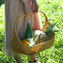 バスケット 雑貨かご 収納カゴ フルーツバスケット ピクニックバスケット おしゃれ 田園風 持ち手付き 小物入れ 手編み お菓子収納 小物収納 花かご 野菜かご 浅型 お花見 運動会 キャンプ 旅行 お出かけ (43.5*29*35.5)