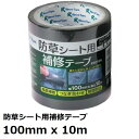 リンレイテープ #601BN 防草シート用補修テープ 100x10m 黒