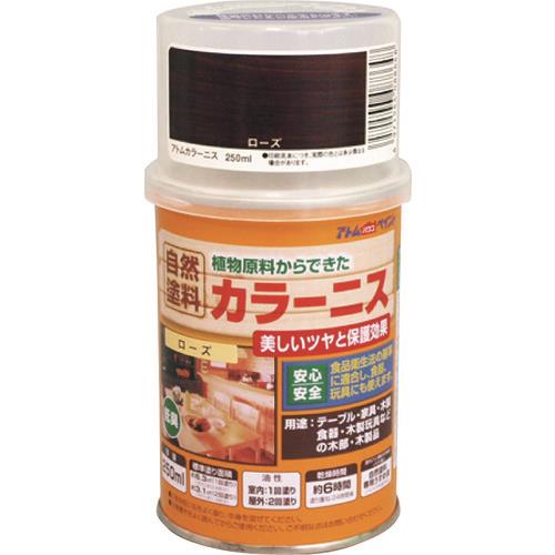 アトムハウスペイント（塗料/ペンキ/ペイント）カラーニス　250ML　ローズ