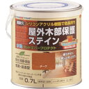 アトムハウスペイント (ウッドデッキ/防虫防腐/塗料) 水性ウッドエバープロテクト(ステイン) 0.7L チーク【店舗在庫有り】