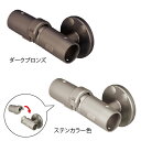 マツ六 フリーRレール 遮断機式受側壁付ブラケット BJ-112DB ダークブロンズ