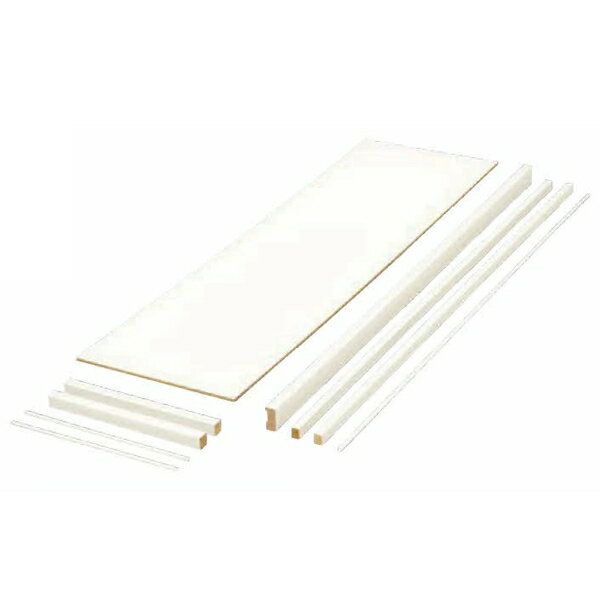 南海プライウッド 枕棚セット Cシリーズ シェルホワイト MC-MLW6-A 450×1945