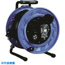 ハタヤ(HATAYA) BFS-202M 三相200V型 屋内外用 電工ドラム 防雨型・漏電遮断器付 20m 3P接地付プラグ用コンセントx2個 (200V型屋...