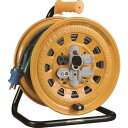 ハタヤ(HATAYA) ☆ BG-301KXS 屋内用 電工ドラム 漏電遮断器・温度センサー付 30m 2P接地付プラグ用コンセントx4個 (サンタイガーリール...