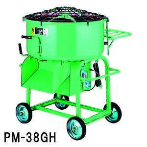 マゼラー　PM-38GH　脚高ハンディモルタルミキサー　混合量100L　モーター+減速機タイプ【法人事業所限定,沖縄離島送料別途見積】