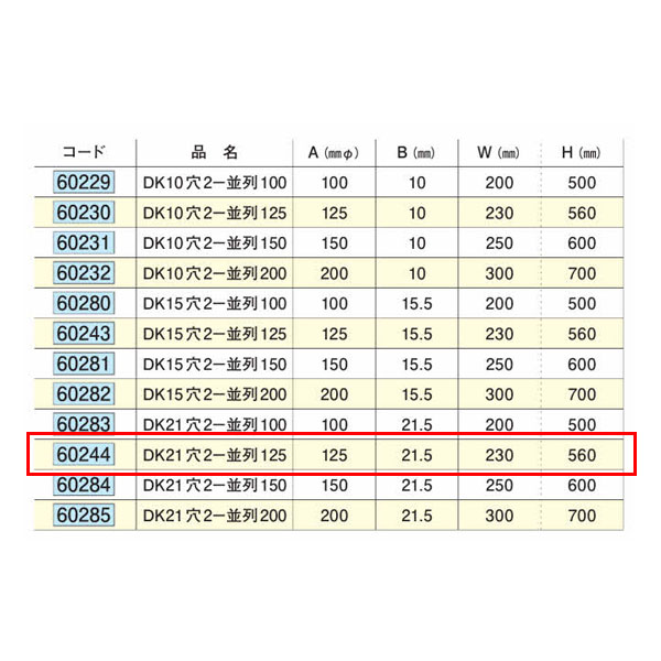 創建 60244 アルミスパンドレルSKタイプ部材 ダウンライトパネル DK21穴2一並列125...