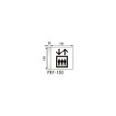 ルームサイン 突出型 FKY-150 カラーアクリル 「メーカー直送品、送料別途見積り、法人・事業所限定」