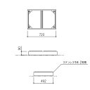 SUS巾木2列用(FX-UF用) ステンレス巾木2列用「直送品、送料別途見積り」