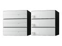 ナスタ D-ALL KS-MB4102PU-3LK-W 3戸用 可変ダイヤル錠 ホワイト「直送品、送料別途見積り、法人・事業所限定」