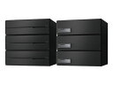 ナスタ D-ALL KS-MB4302PY-3K-BK 3戸用 アナログカード錠 ブラック「直送品、送料別途見積り、法人・事業所限定」