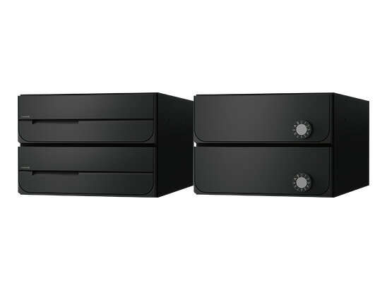 ナスタ D-ALL KS-MB5402PU-2LK-BK 2戸用 可変ダイヤル錠 ブラック「直送品、送料別途見積り、法人・事..