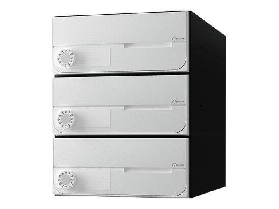 ナスタ D-ALL KS-MB6002PY-3LK-W 3戸用 可変ダイヤル錠 ホワイト「直送品、送料別途見積り、法人・事業所限定」