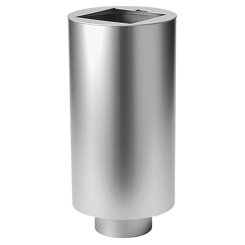 アルトイ 埋設管メンテ用スライド管 角型(本体丸型) 100角 シルバー「直送品、送料別途見積り」