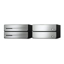 ナスタ D-ALL KS-MB3102PU-2R-SV 2戸用 ラッチ錠 シルバー「直送品、送料別途見積り、法人・事業所限定」