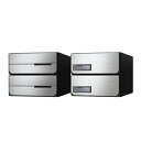ナスタ D-ALL KS-MB6302PY-2K-SV 2戸用 アナログカード錠 シルバー「直送品、送料別途見積り、法人・事業所限定」