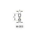 真中目地棒 M-303 3X9「直送品、仕入先在庫品」