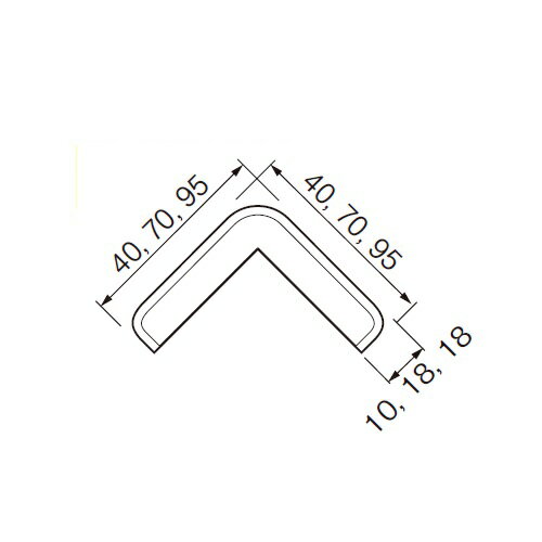 コーナープロテクター CPL65用キャップ ココアブラウン色「直送品、仕入先在庫品」