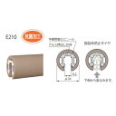 E210-2木目色 タイヤ付ビニールハンドレール 2M「直送品、送料別途見積り、法人・事業所限定」【大型】