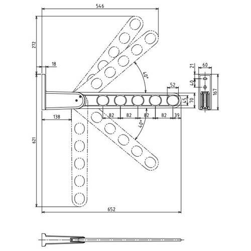 ホスクリーン 窓壁用ロングベースタイプ HKL-65-LB「直送品、送料別途見積り」