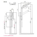 ホスクリーン 腰壁用ポール上下式 EP-45-LB「直送品、送料別途見積り」 3