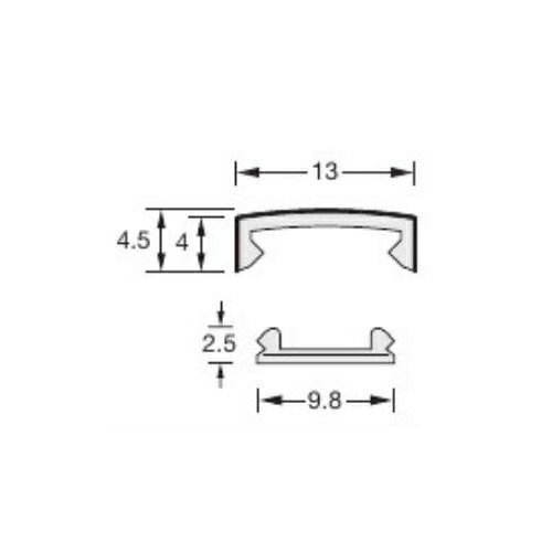 メタカラー　AKA-13x4Ux3M　ブラックミラー　下地材付　(品番：AKA-13X4UBLK)「直送品、仕入先在庫品」 3