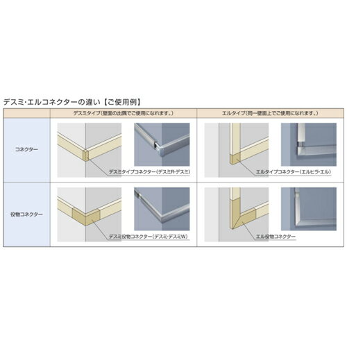 メタカラー　ヤクRKP-16x10U出隅W　WS-203　(品番：ヤクRKP-16x10Uデスミ)　受注1個単位「メーカー直送品」 3