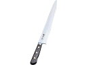 正本 紫丹柄ツバ付最高級炭素鋼 包丁 筋引27Cm 270mm「送料元払い・直送」