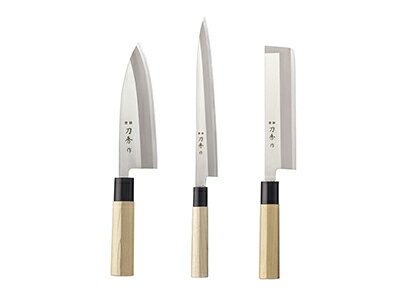 刀秀作モリブデン鋼プラスチック桂　出刃左用FC-372 180mm「直送品」