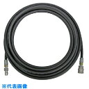 アサダ 1/4高圧ホース 12/80G・11/110用 10m 1タッチカプラ (品番:HD03115)(注番1003093)・(送料別途見積り,法人・事業所限定,取寄)(4)
