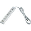 ELPA オフィス用タップ OAマルチタップ 3P抜け止めタイプ 7個口 2m (品番:WBN-S7203B(G))(注番1021996)