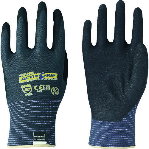 トワロン　ニトリル背抜き手袋　ActiveGrip　Advance3双組　8／M　（3双入） （品番:533-8M）（注番1024603）