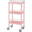 AS カラフルミニワゴン(枠付き) CM-P (品番:0-1513-06)(注番1025616)・(送料別途見積り,法人・事業所限定)【大型】