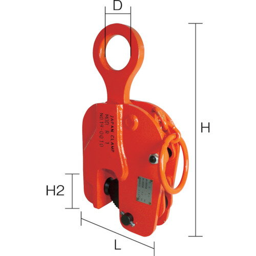 日本クランプ　縦つり専用クランプ　500K （品番:R-05）（注番1065416）