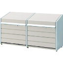 イナバ ダストボックスミニ DBN-126PL2(パネル床タイプ) 500L+500L 2422×600×997 (品番:DBN-126PL2)(注番11120...
