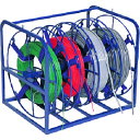 DENSAN マジラックリール4連大 (品番:MRR-464)(注番1114757)・(法人・事業所限定,直送元)