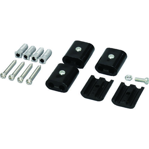 光　メッシュパネル用パーツ　ジョイント金具　黒　4P （品番:JA-1）（注番1121677）
