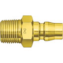日東 真ちゅう製ハイカプラ(めねじ取付用プラグ)相手側Rc1 耐圧力1.5Mpa(00217) (品番:800PM-BRASS)(注番1130846)