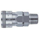 日東 ハイカプラ 鋼鉄製 ニトリルゴムNBR(SG)(めねじ取付用ソケット)相手側Rc1/4 耐圧力2.0Mpa(00302) (品番:20SM-STEEL-N...