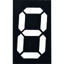 緑十字　デジタル型数字表示板（マグマック）　マグネット切替式　マグマック（大）　300×180mm （品番:229001）（注番1137979）