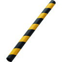 緑十字 トラ柄パイプクッション(反射タイプ) 黄/黒 TRC-69HTR 70(50)Φ×1000mm (品番:247024)(注番1138457)