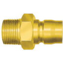 日東 TSPカプラ 真ちゅう製(めねじ取付用プラグ) 相手側Rc1/4(00565) (品番:2TPM-BRASS)(注番1139444)
