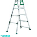 □アルインコ 高段差用伸縮脚付きはしご兼用脚立 天板高さ1.59〜2.03m(長わく)・1.29〜1.73m(短わく) (品番:PRH1518FX)(注番114...