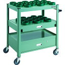 TRUSCO TCW型ツーリングワゴン HSK100A BT50 NT50 33個スライド棚引出し付 GN色 (品番:TCW-TD02DC-GN)(注番1148...