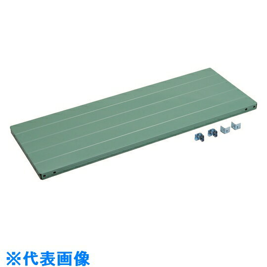 TRUSCO CB型セミボルトレス軽中量棚用棚板 1500X300X受け金具付 グリーン (品番:CB-T53S-GN)(注番1155281)・(送料別途見積り,法人・事業所限定,直送)