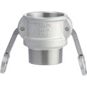 TOYOX カムロック カプラー オネジ ステンレス 633-BB 1-1/4インチ SST (品番:633-BB-1-1/4-SST)(注番1158693)